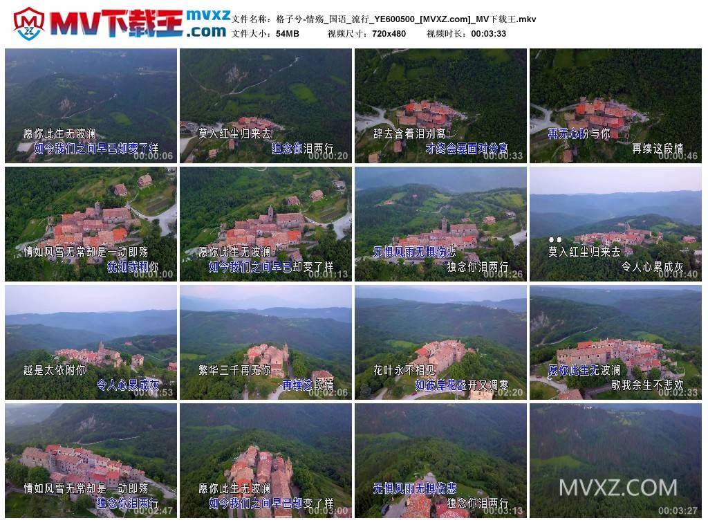 格子兮-情殇_国语_流行_YE600500